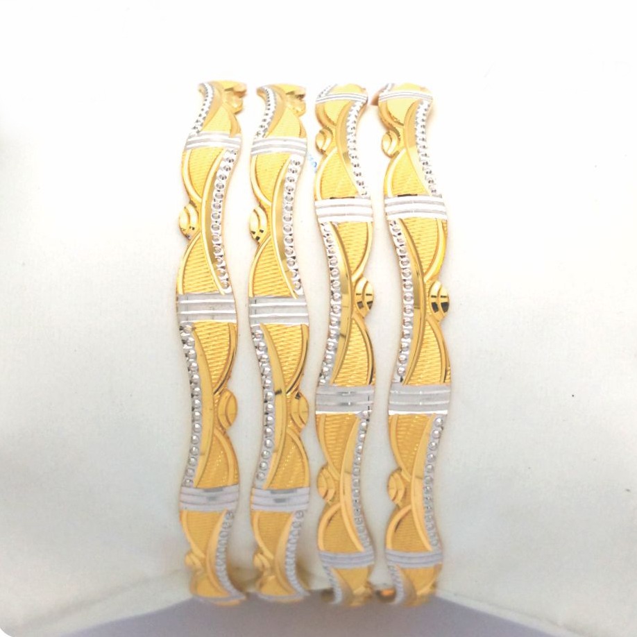 Gold hallmark cnc PATLA bangle - CP786