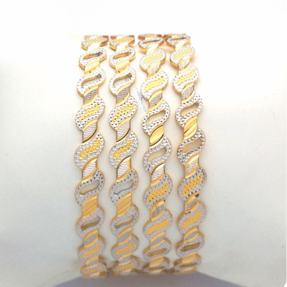 Gold hallmark cnc PATLA bangle - CP785