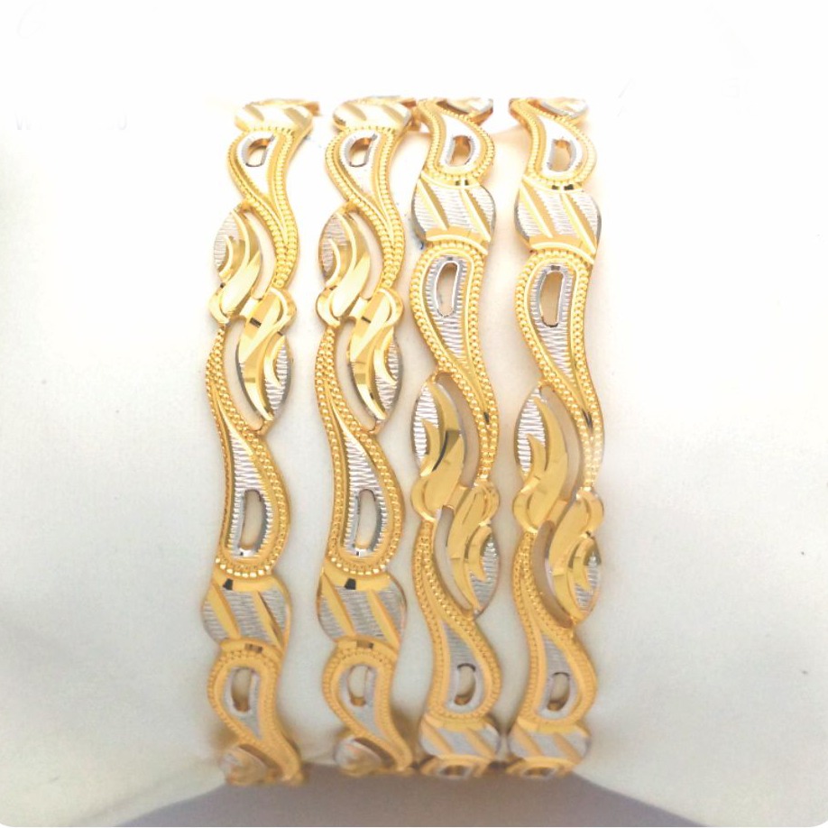 Gold hallmark cnc PATLA bangle - CP781