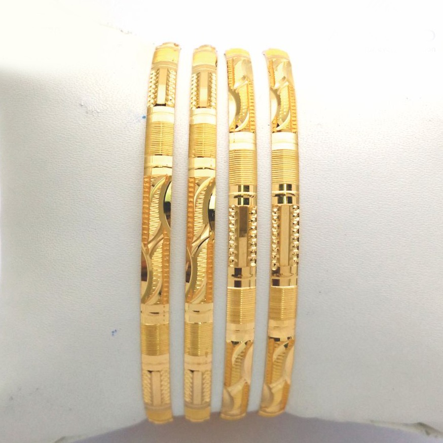 Gold Hallmark PLAIN Bangle -KN770