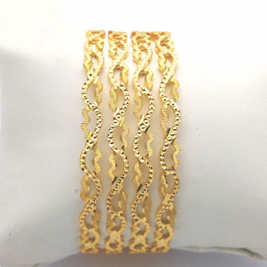 Gold Hallmark Rawa Bangle - 2LJ761