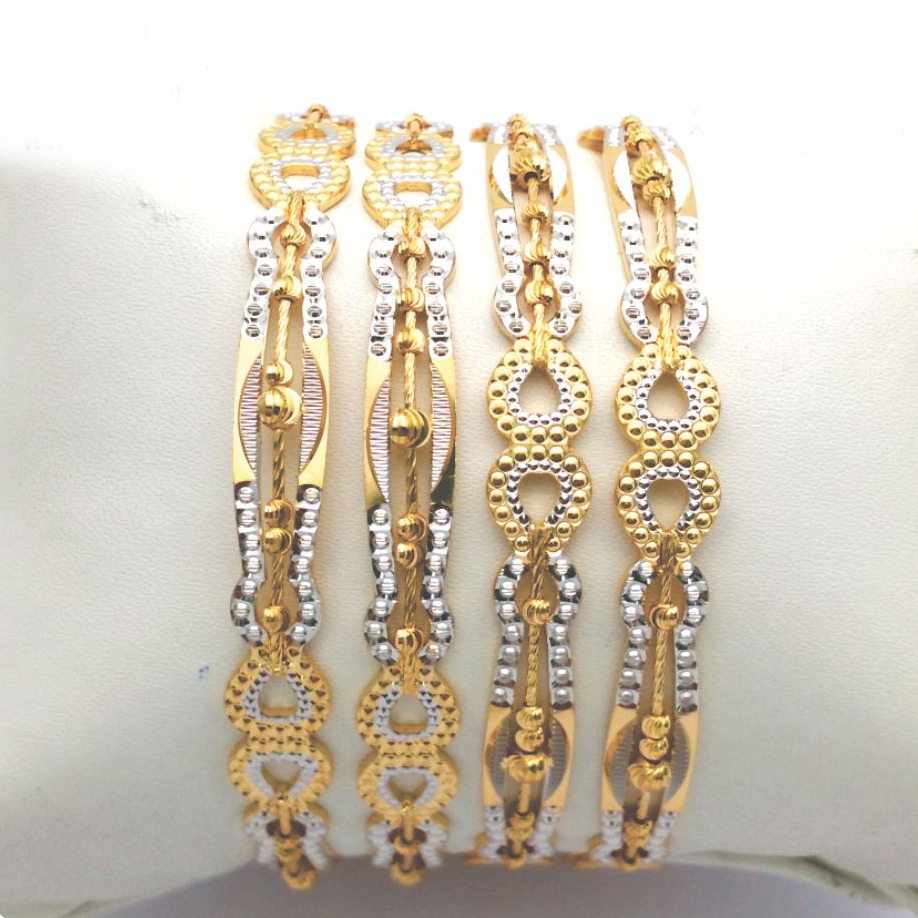 Gold hallmark cnc +tar mani bangle - Cml758