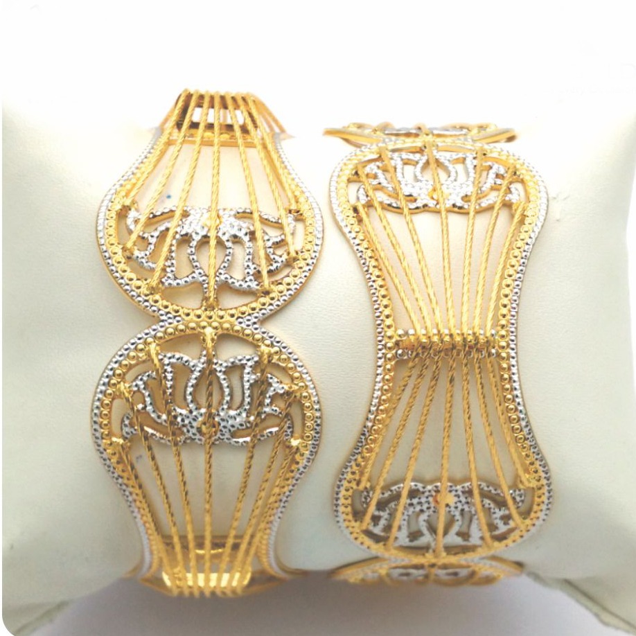 Gold Hallmark Cnc +Tar Bangle - Clj755