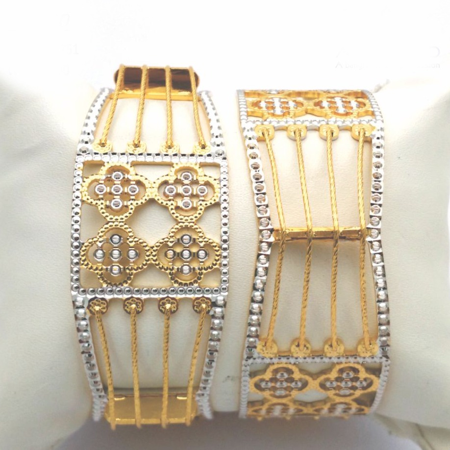 Gold hallmark cnc + tar bangle - CLJ751