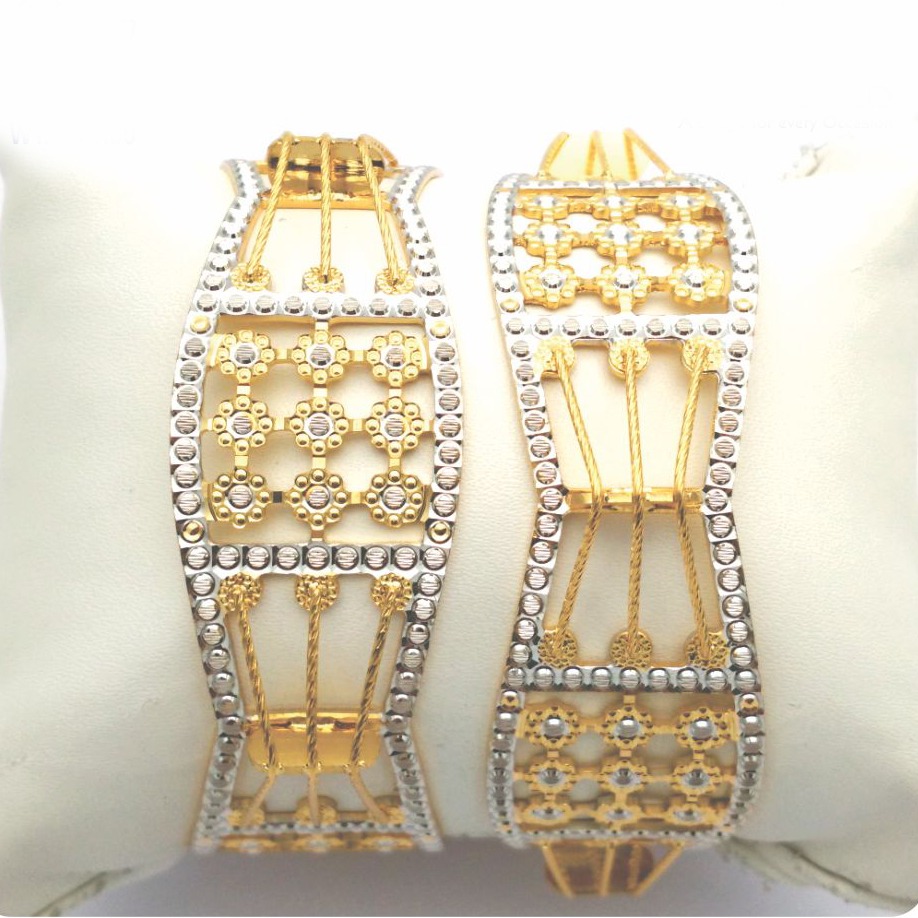 Gold hallmark cnc + TAR MANI bangle - CML750