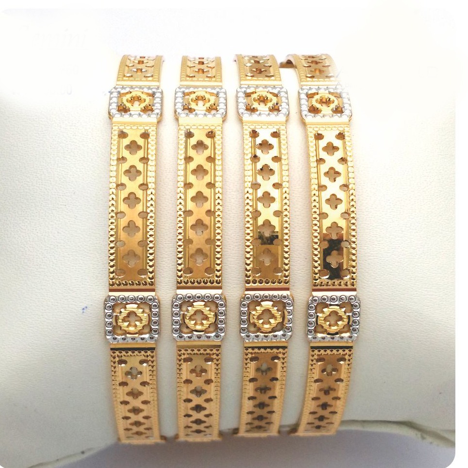 Gold hallmark cnc bangle - Cp660