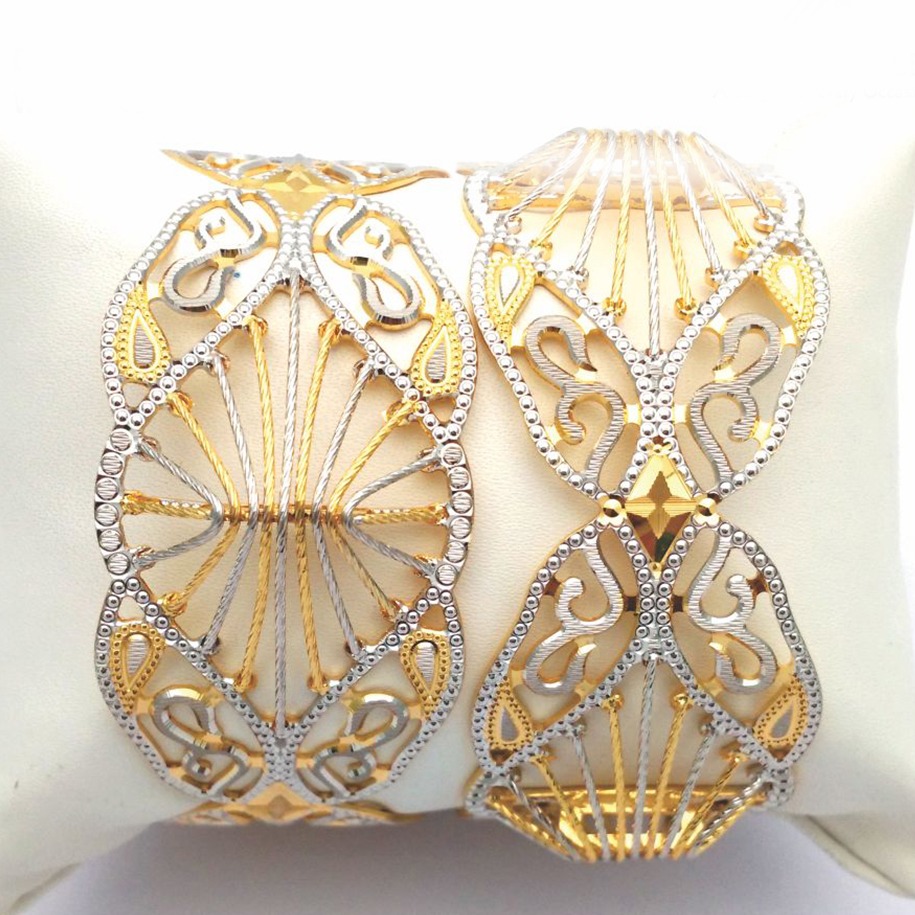 Gold hallmark cnc + tar bangle - CLJ653