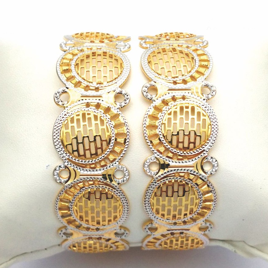 Gold hallmark cnc +jali bangle - CLJ634