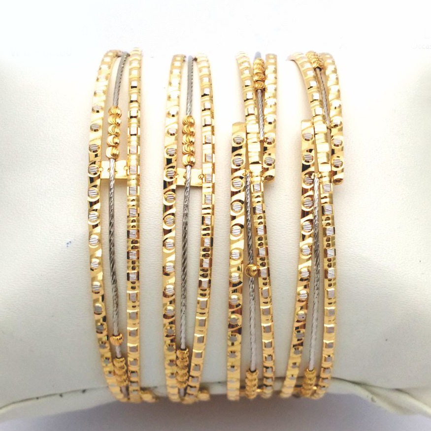 Gold hallmark tar mani bangle - clj630