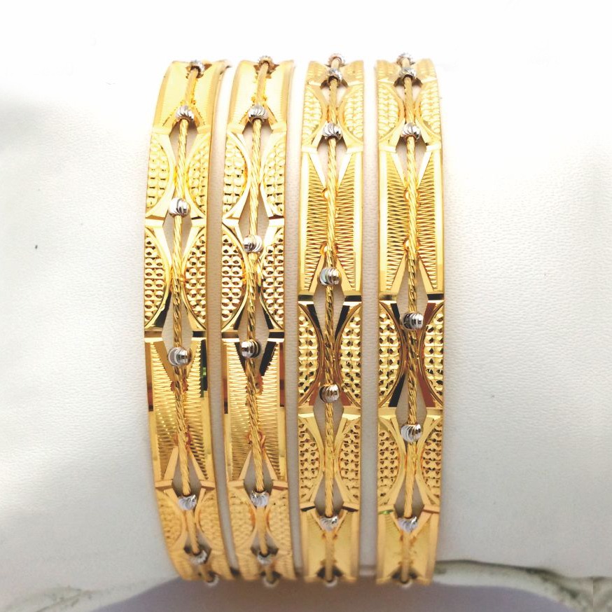 Gold hallmark cnc  pokal + mani bangle - CML625