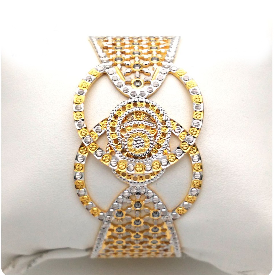 Gold hallmark cnc LOCK bangle - LL613