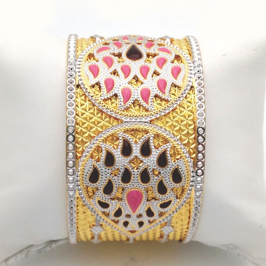 Gold hallmark cnc + MINA bangle - CLJ610