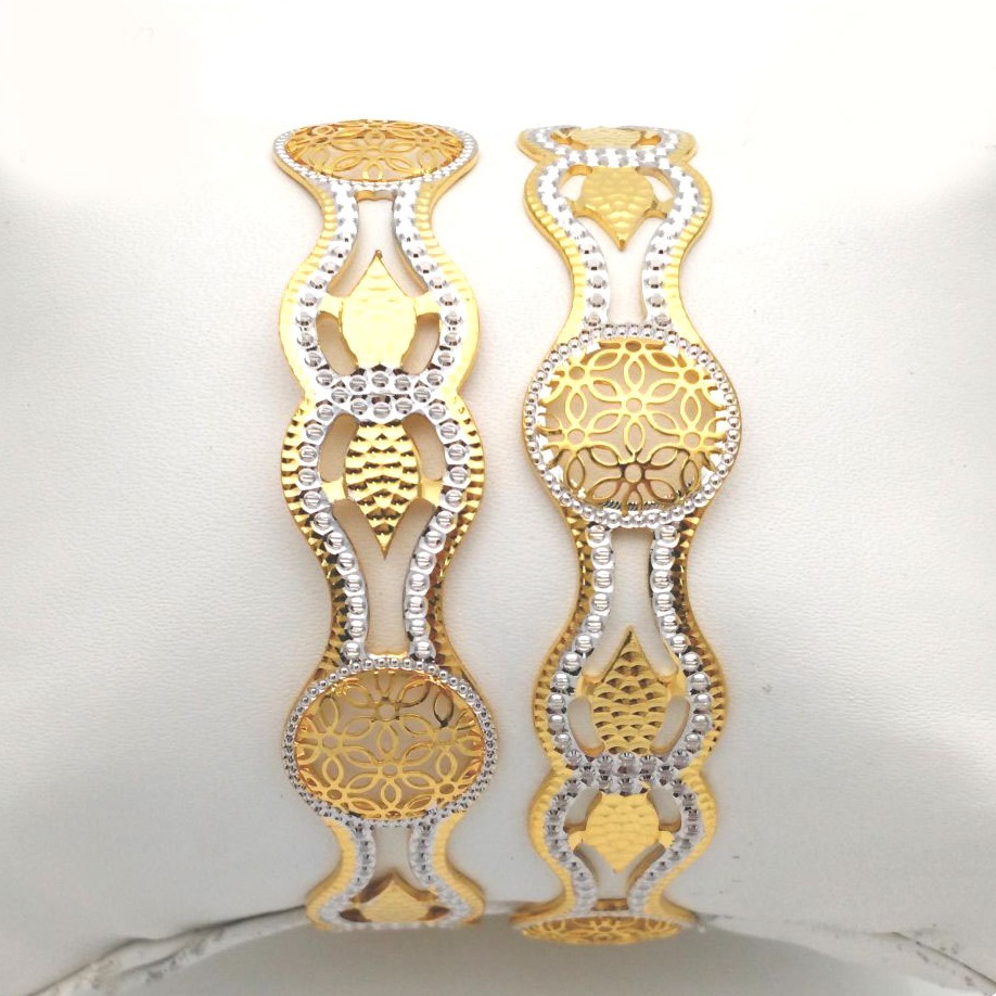 Gold hallmark cnc +JALI bangle - CLJ609