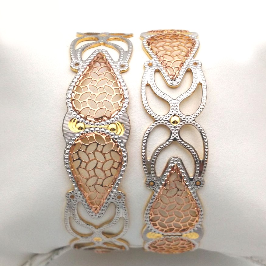 Gold hallmark cnc +JALI bangle - clj595