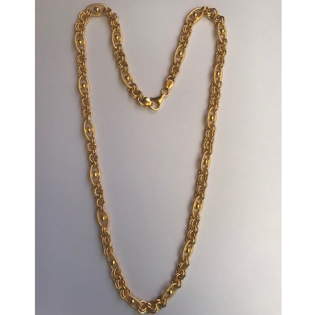 22kt gold fancy handmade chain dc-c003