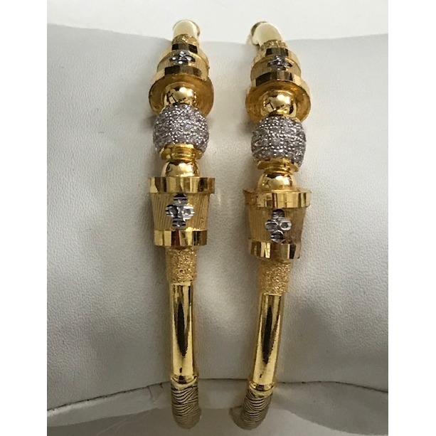 916 Gold Fancy Copper Kadli Bangle DC-B001