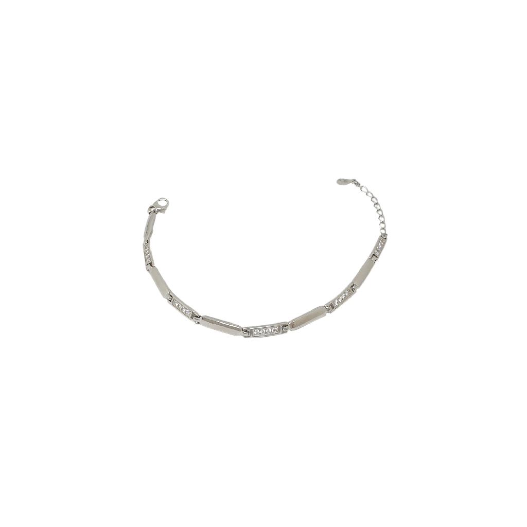 Simple Diamond 925 Sterling Silver Bracelet MGA - BRS2399