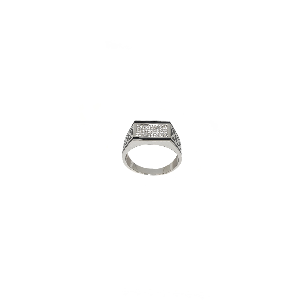Designer Diamond Gents Ring In 925 Sterling Silver MGA - GRS2824