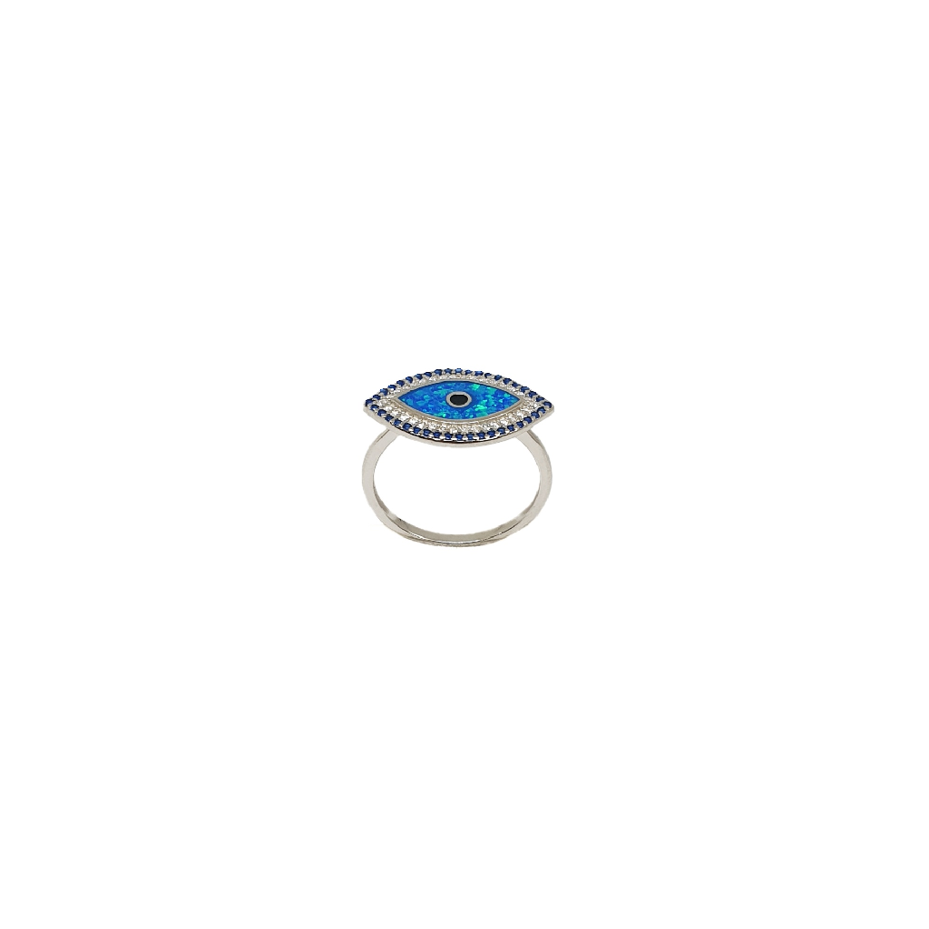 Evil Eye 925 Sterling Silver Ring MGA - LRS5307