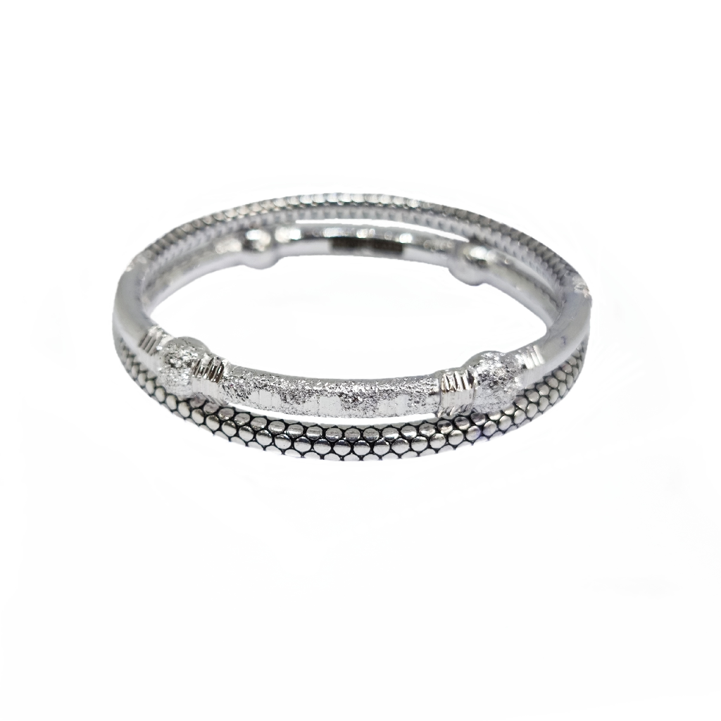 Half Oxidised And Half Designer Silver Kadli MGA - KDS2921