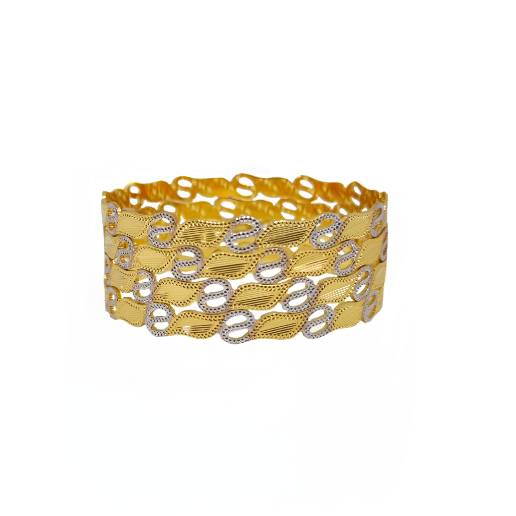 Fancy Beautiful 1 Gram Gold Plated Bangles MGA - BGE0602