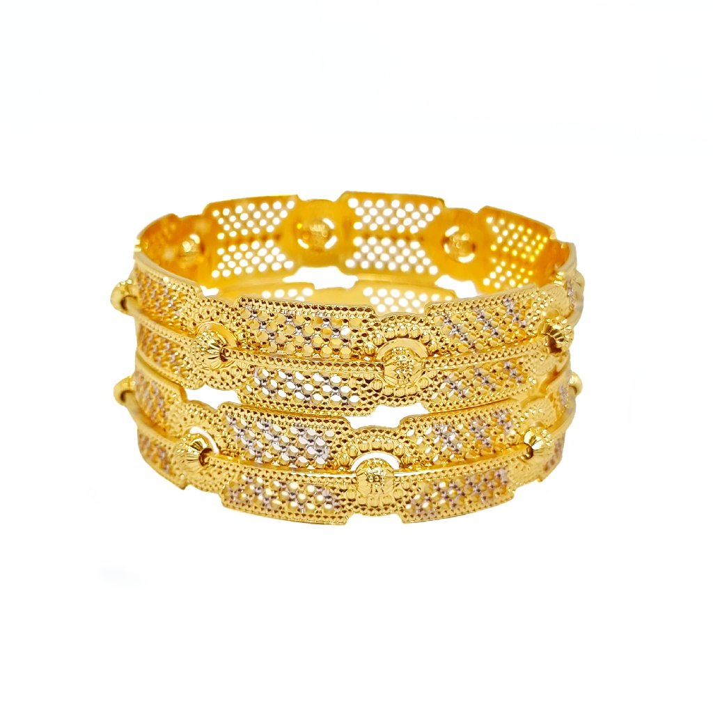 New Design Bangles In 1 Gram Gold Plated MGA - BGE0598
