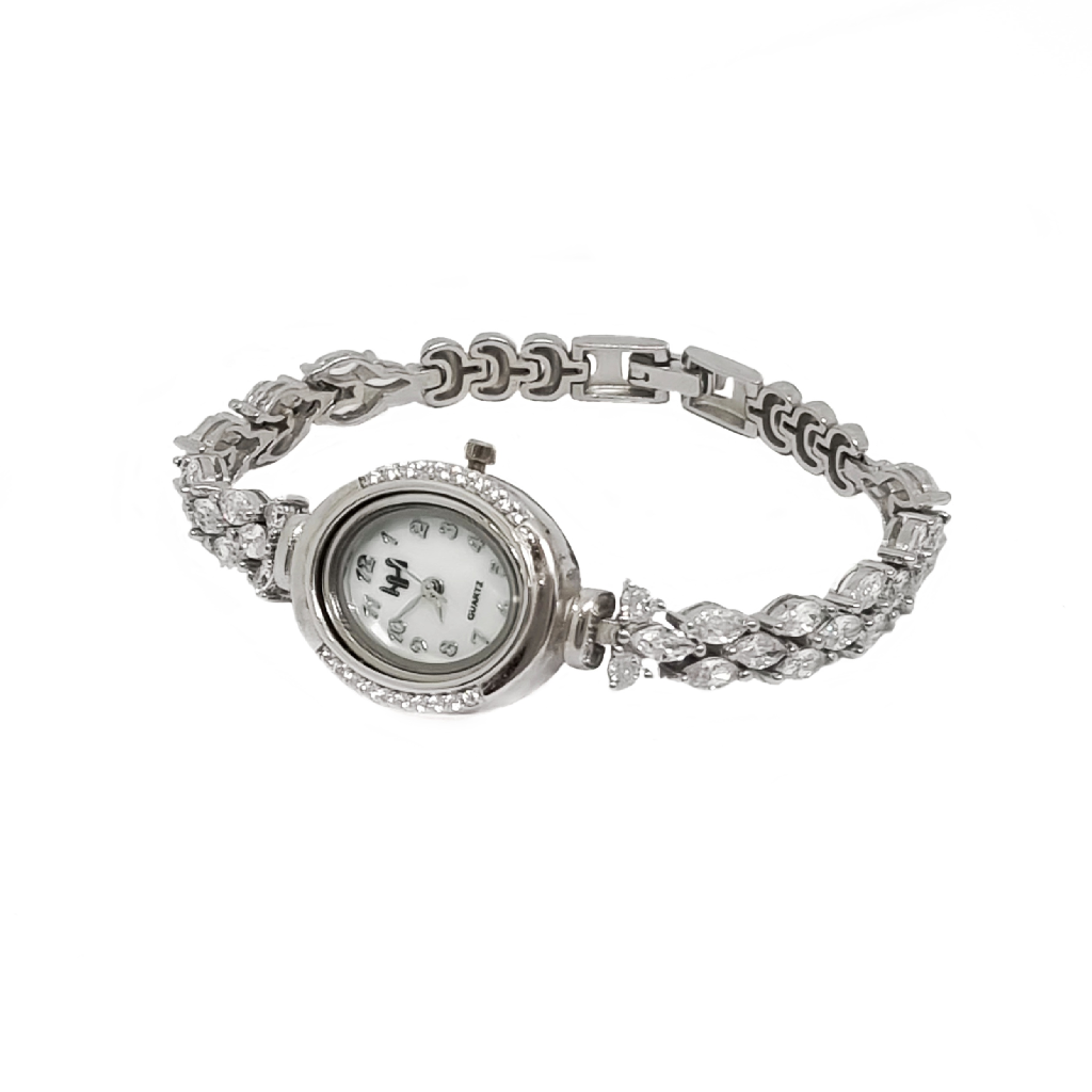 Diamond Fancy Watch In 925 Sterling Silver MGA - WCS0006