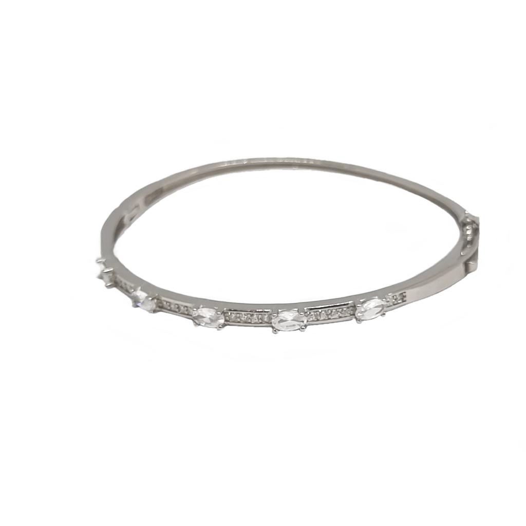 Fancy Kada Bracelet In 925 Sterling Silver MGA - BRS2346