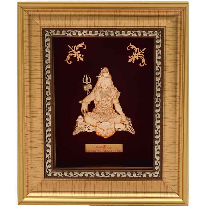 Shiva Frame In 24K Gold Foil MGA - AGE0323
