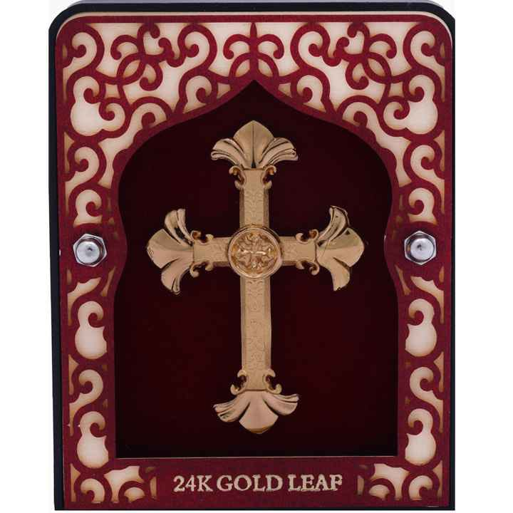 Cross Frame In 24K Gold Foil MGA - AGE0276