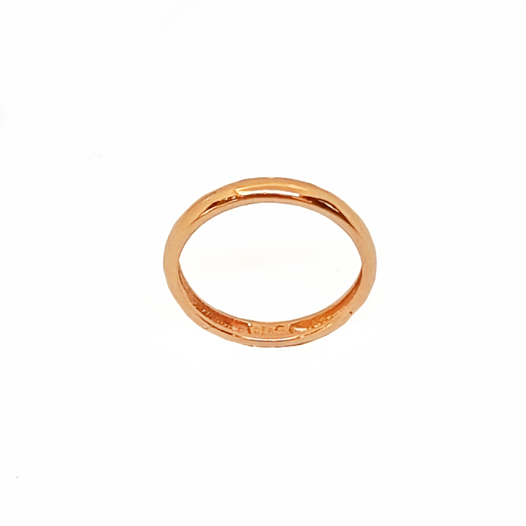 Plain Rose Gold Band In 18K Gold MGA - LRG1511