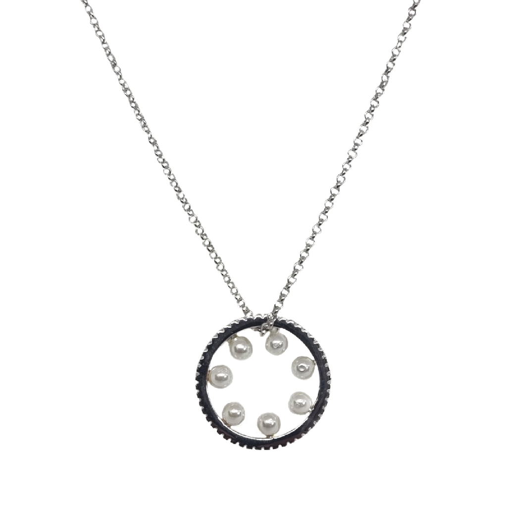 Ring Design Pendant Chain In 925 Sterling Silver MGA - CHS2257