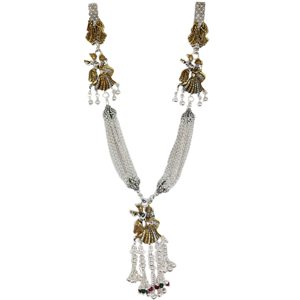Radha krishna new designer silver juda mga - jus0109
