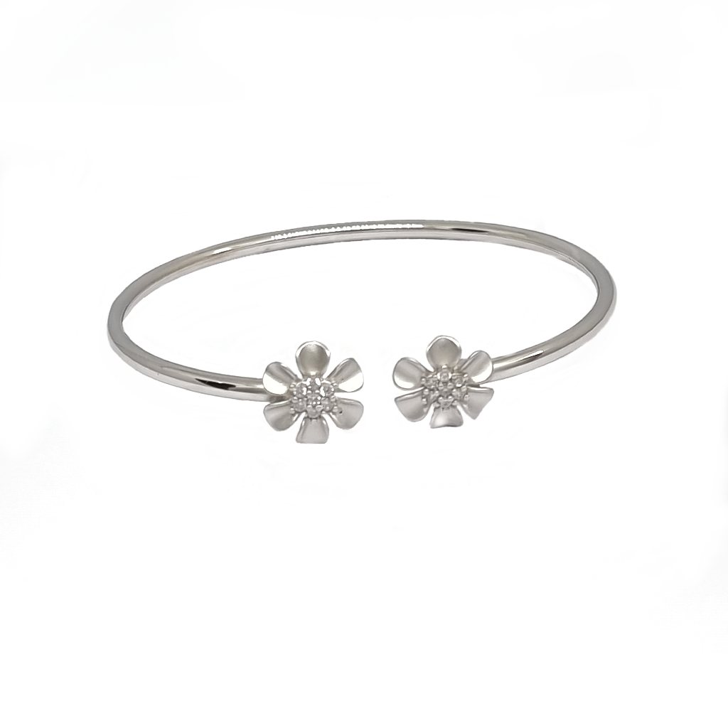 Flower Design Bracelet In 925 Sterling Silver MGA - BRS2141