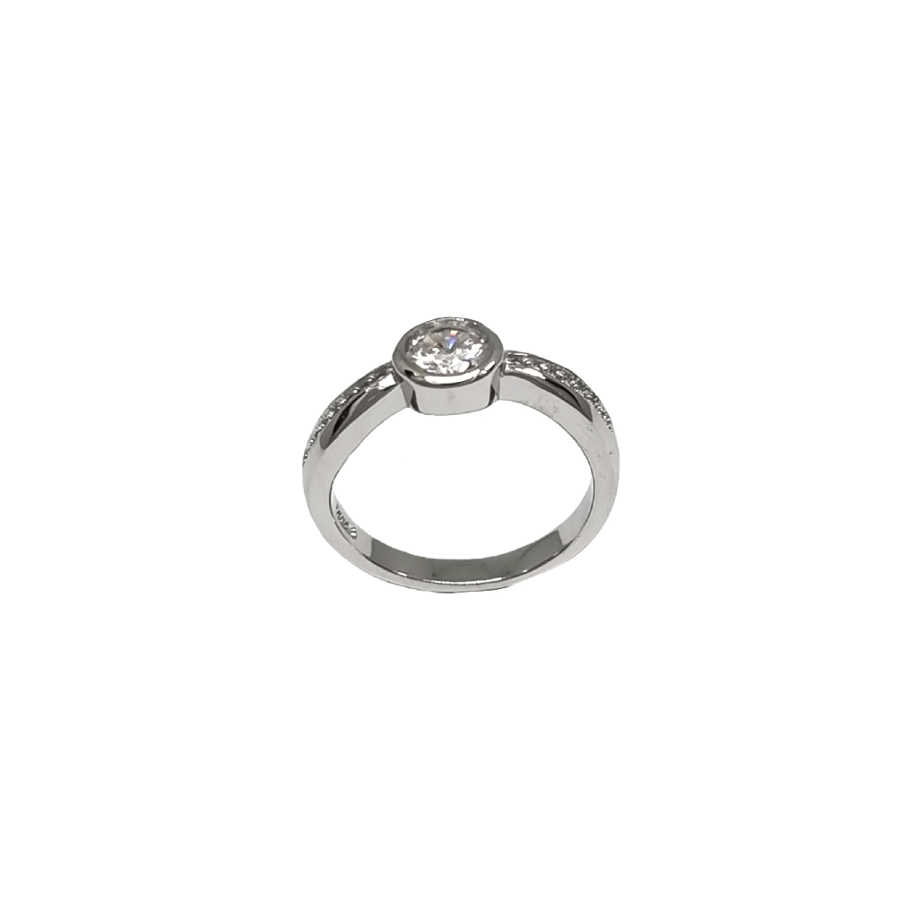 Diamond Ring For Women In 925 Sterling Silver MGA - LRS4845