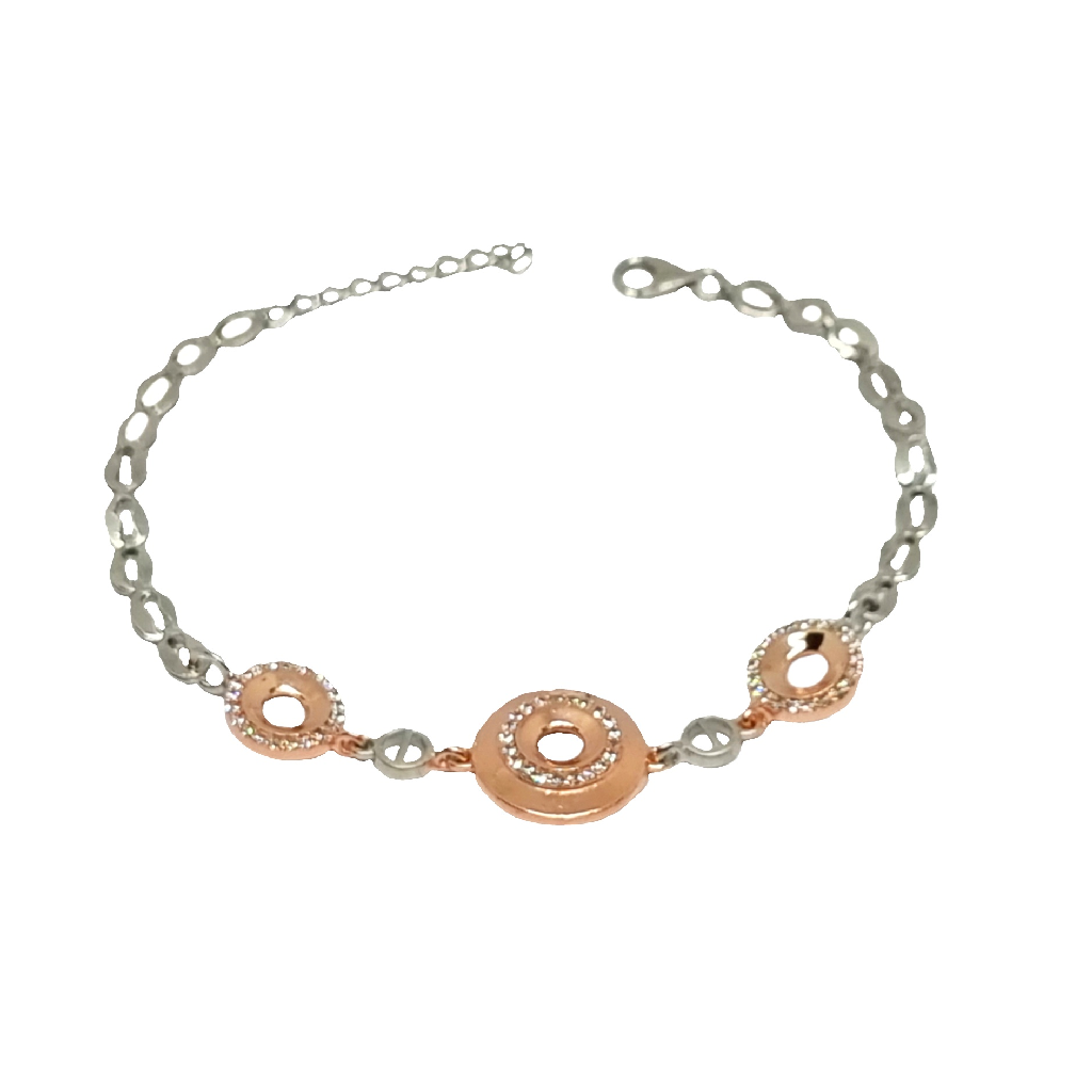 Round Diamond Bracelet In 925 Sterling Silver MGA - BRS2123