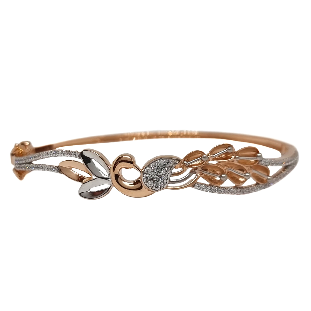 Peacock Design In 18K Rose Gold Bracelet MGA - BRG0097