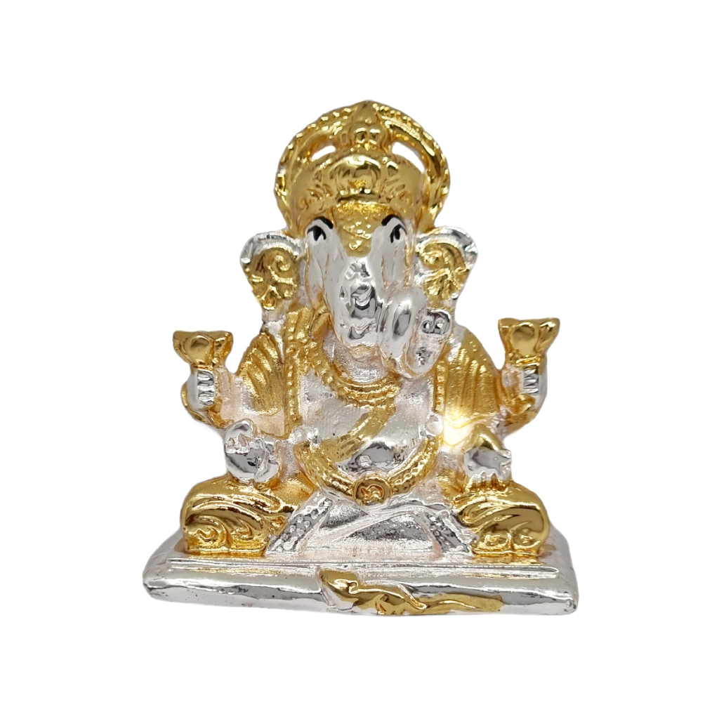 Lord ganesha murti in 999 silver mga - gfs0053