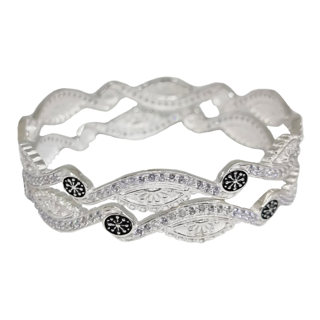 Designer Kadli Bangle In Sterling Silver MGA - KDA2824