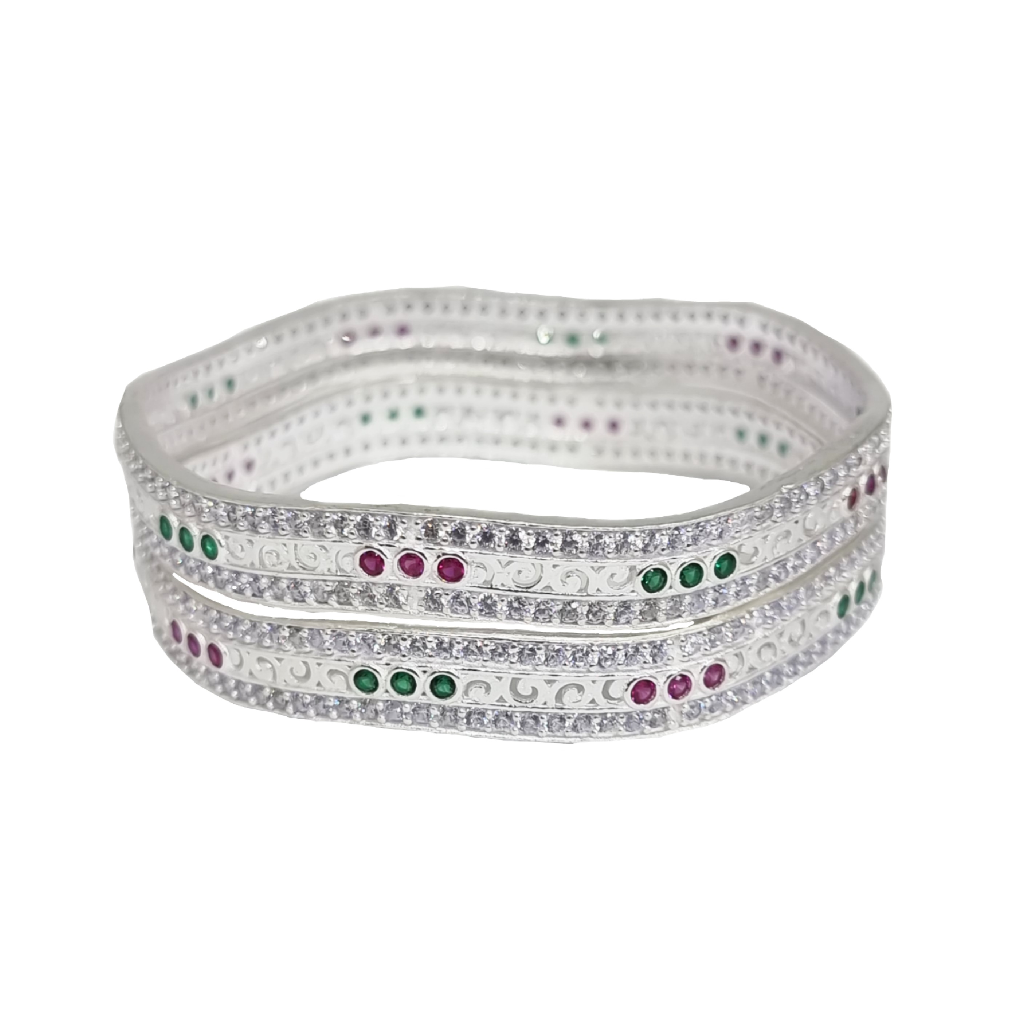 New Fancy Kadli Bangles In 925 Sterling Silver MGA - KDS2818