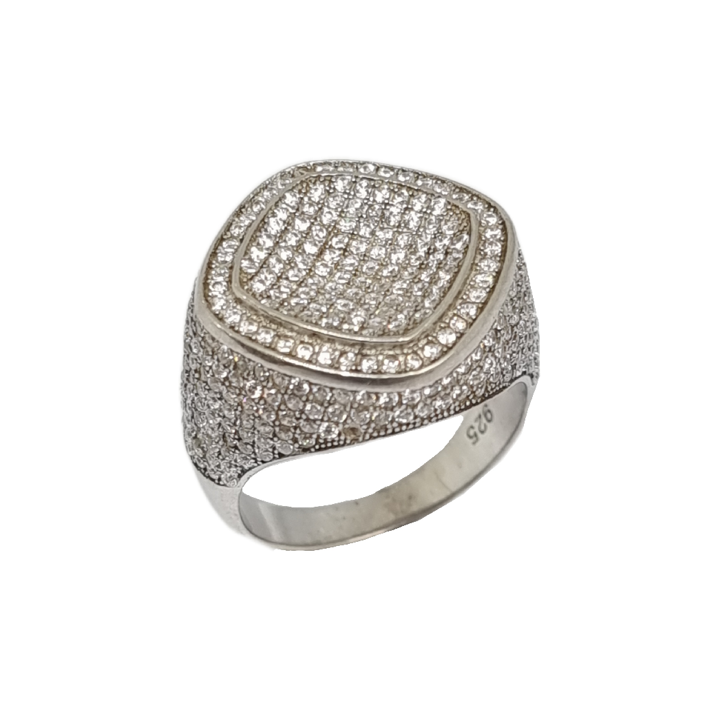 Diamond Ring In 925 Sterling Silver MGA - GRS2261