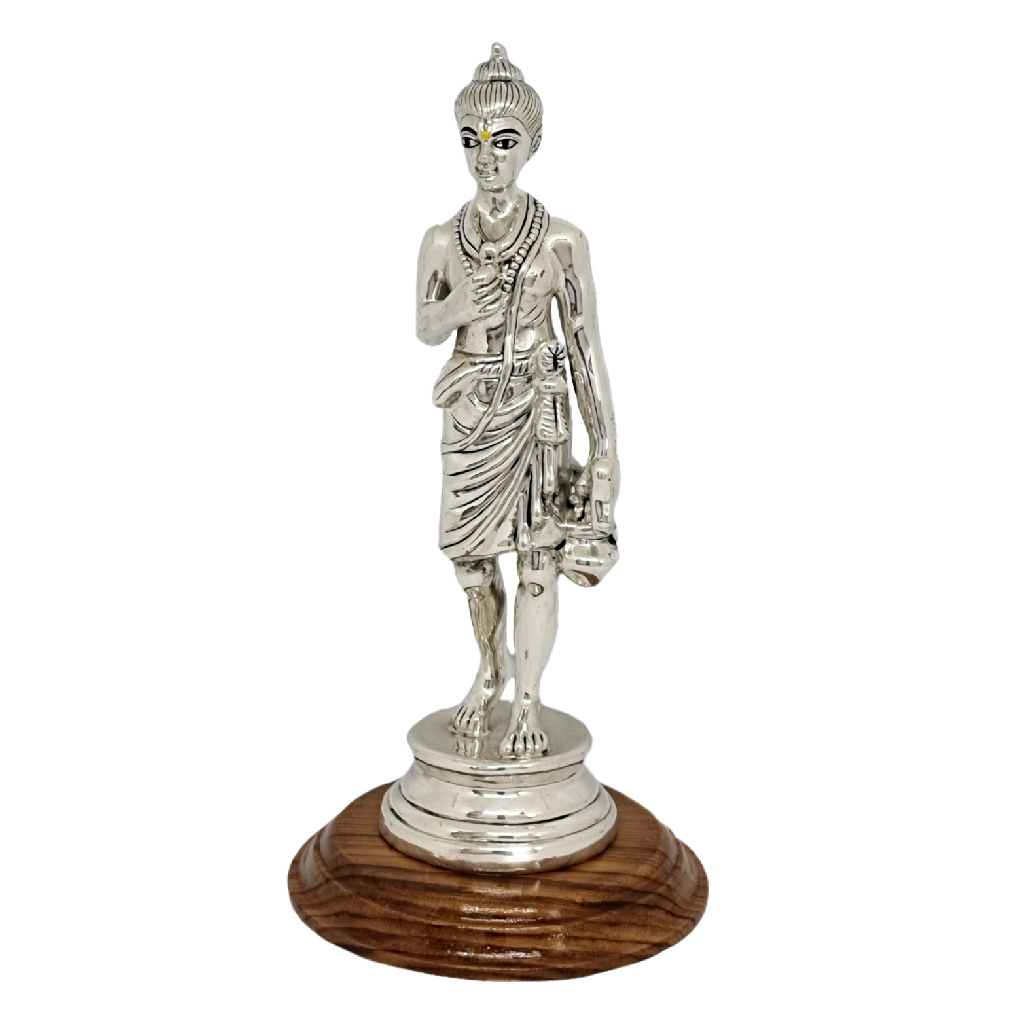 Silver nilkhant varni murti for home decor