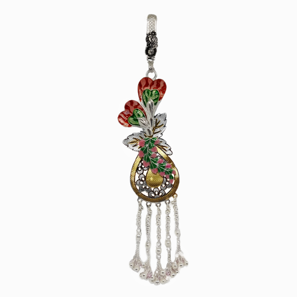 CNC Minakari Latest & Beautiful Floral Style Silver Juda MGA - JUS0104