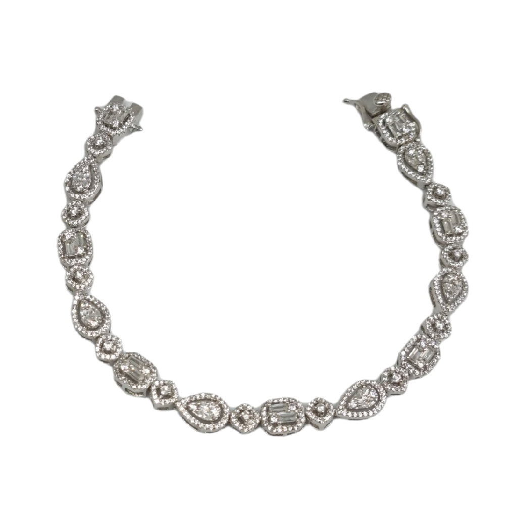 925 Sterling Silver Designer Ladies Bracelet MGA - BRS2079