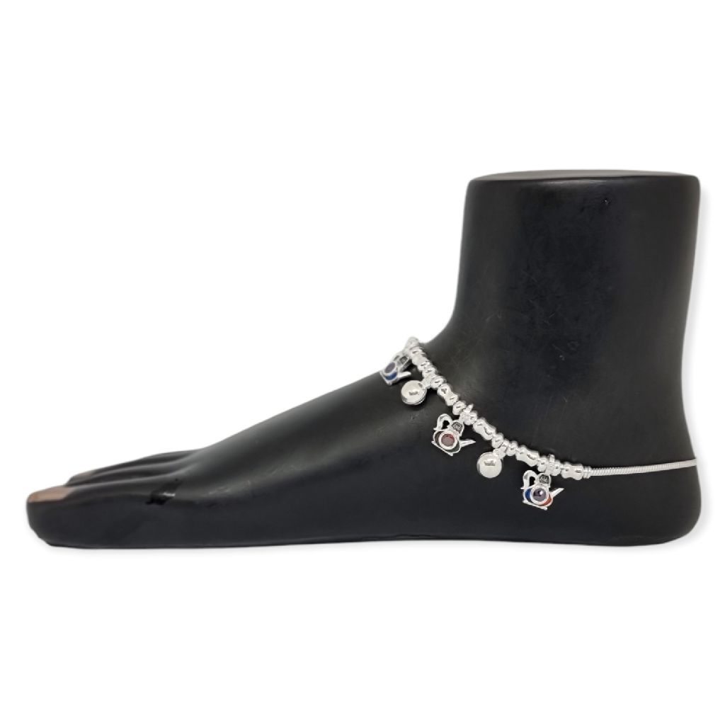Silver fancy payal mga - pls3858