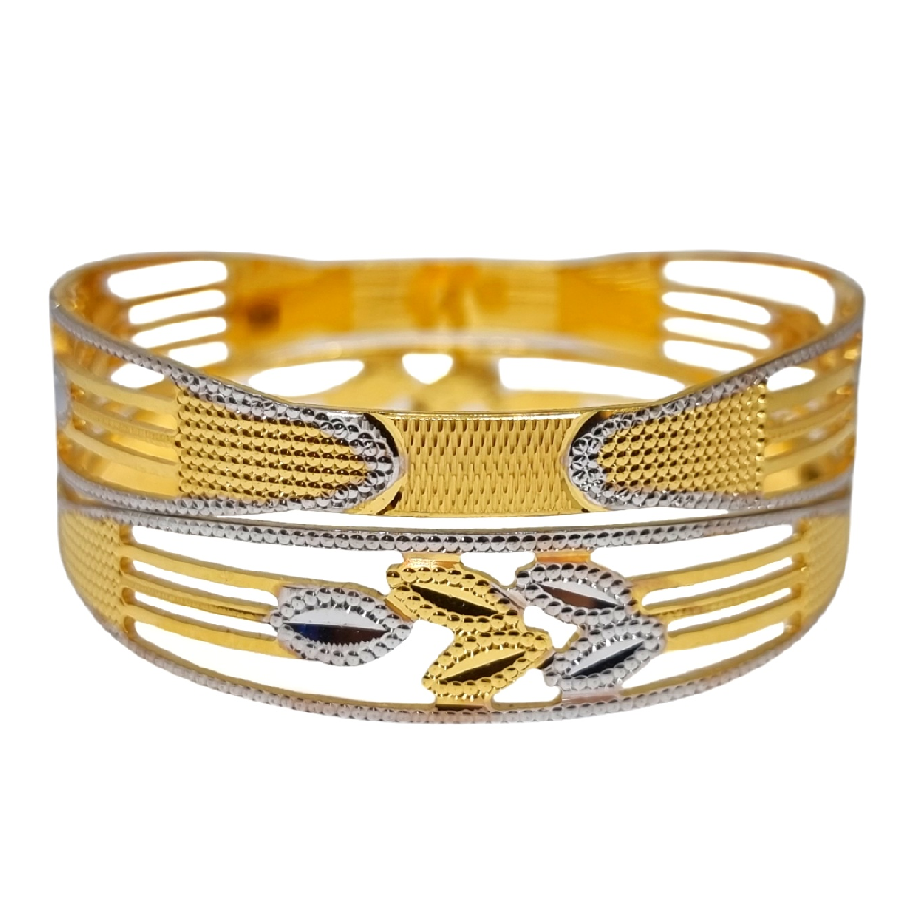 1 Gram Gold Forming Fancy Bangles MGA - BGE0512