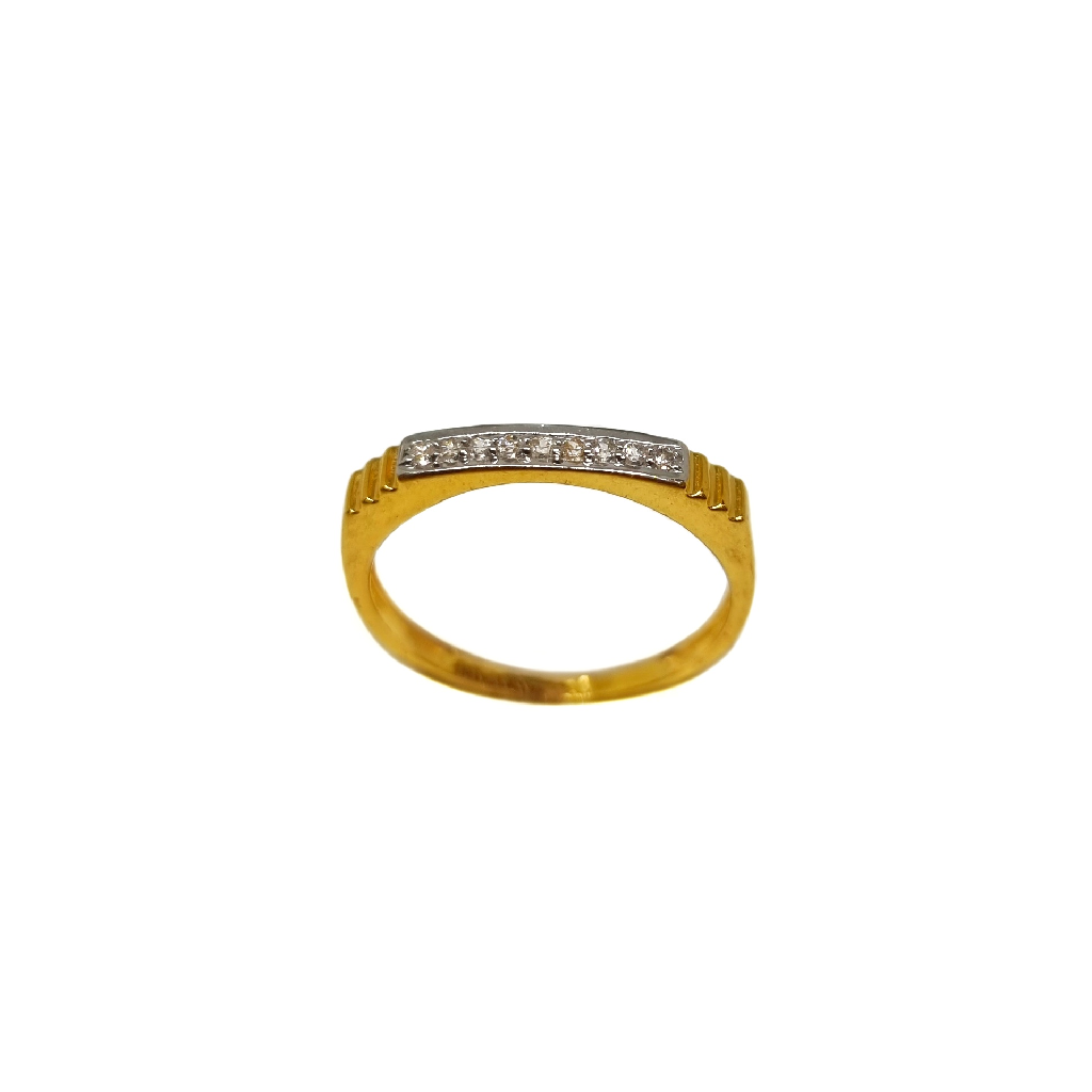 22K Gold Modern CZ Diamond Ladies Ring MGA - LRG1316