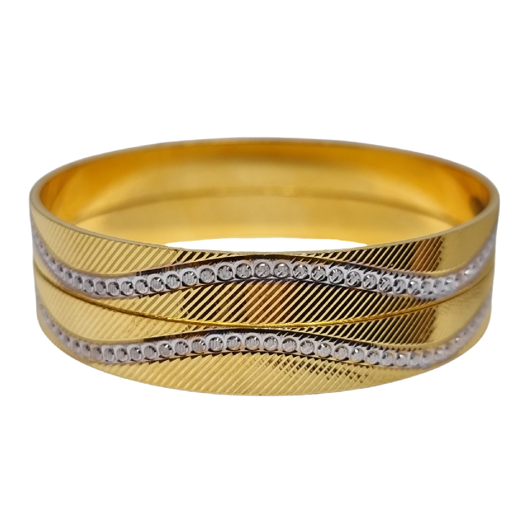 1 Gram Gold Forming Fancy Bangles MGA - BGE0515