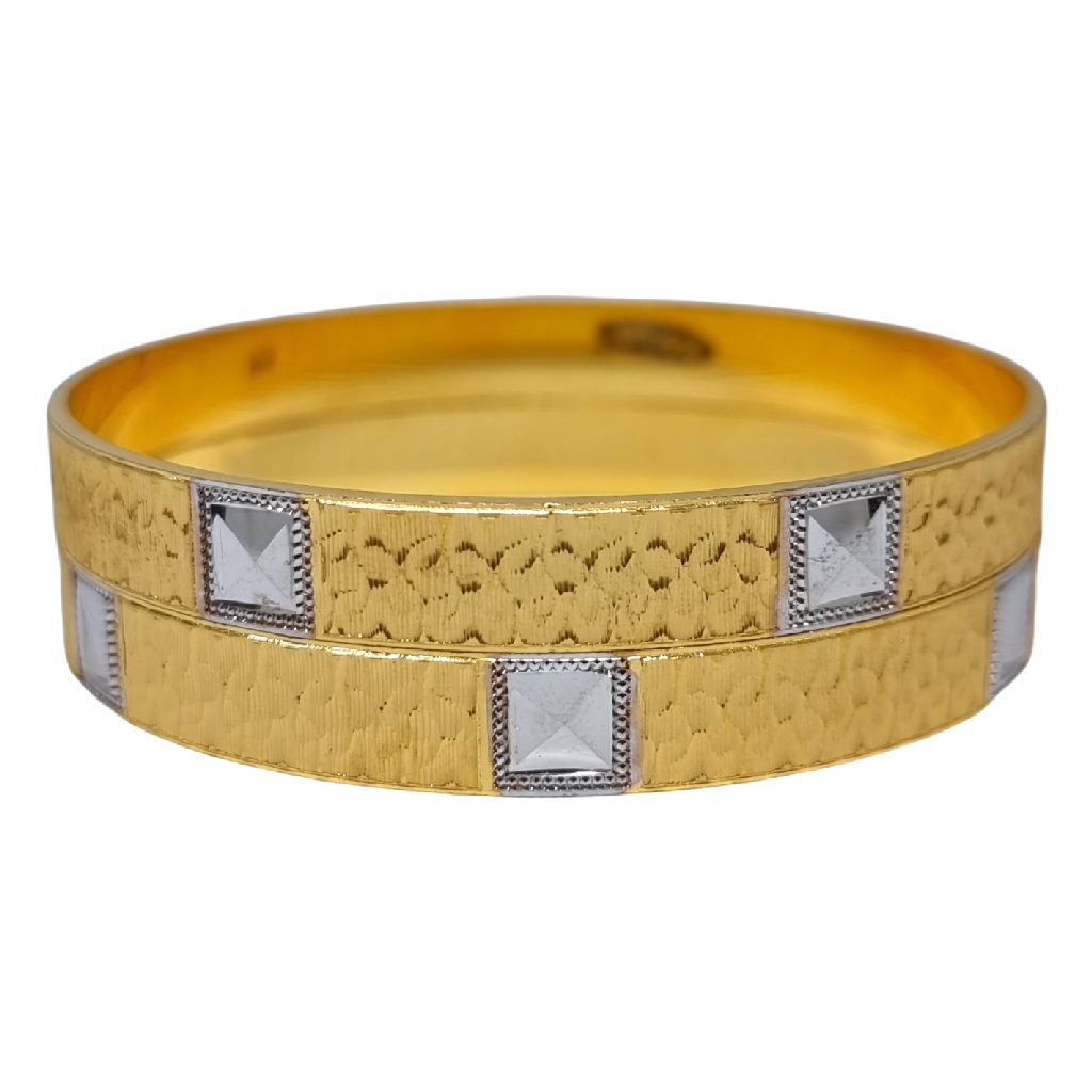1 Gram Gold Forming Fancy Bangles MGA - BGE0520
