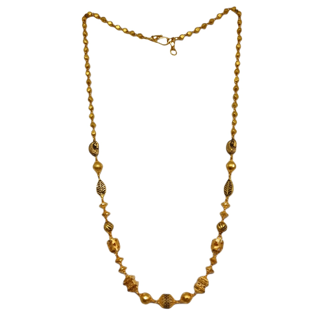 22K Gold Antique Designer Oxidised Mala MGA - MLG0011